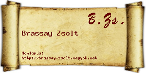 Brassay Zsolt névjegykártya